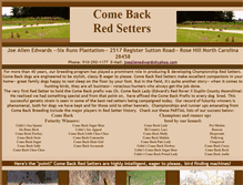 Tablet Screenshot of comebackredsetters.nrsftc.com
